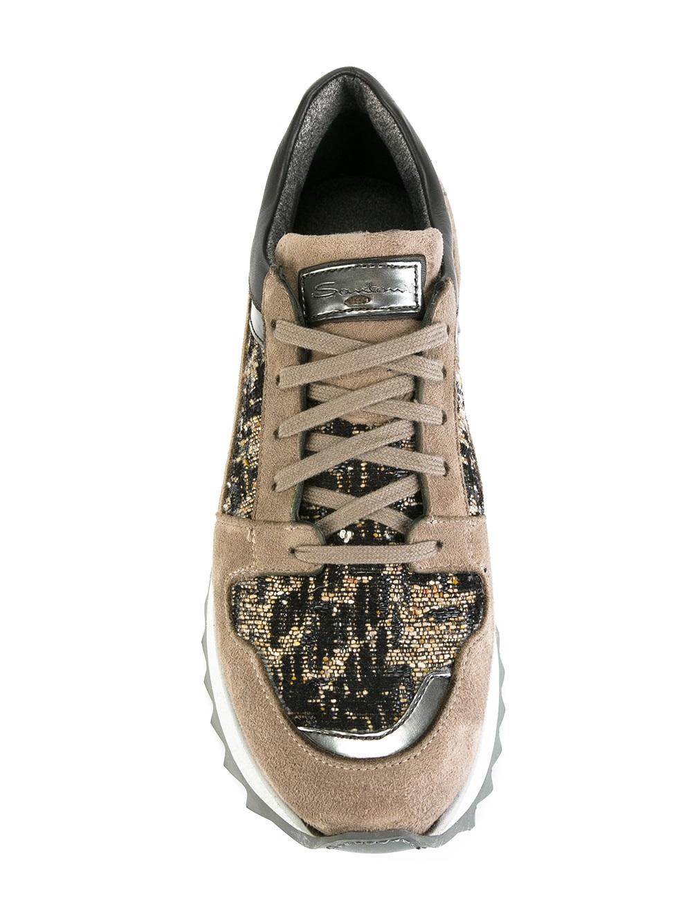 metallic detailing sneakers