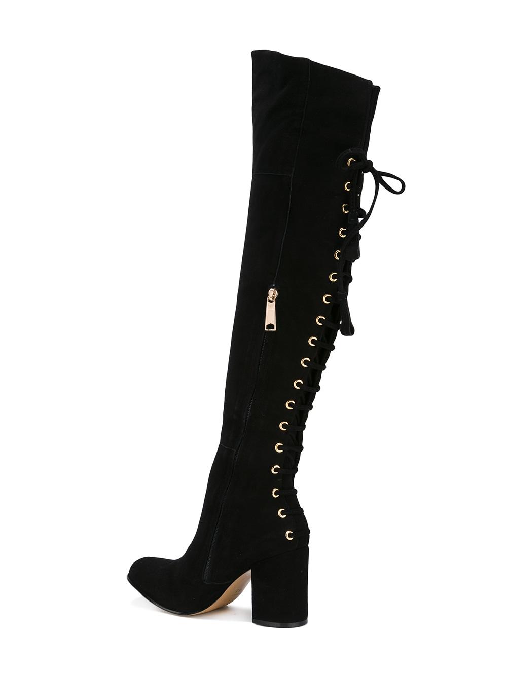 lace-up detailing boots