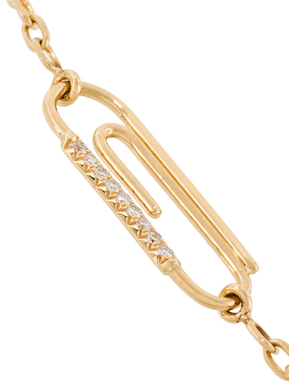 'Paperclip' diamond bracelet