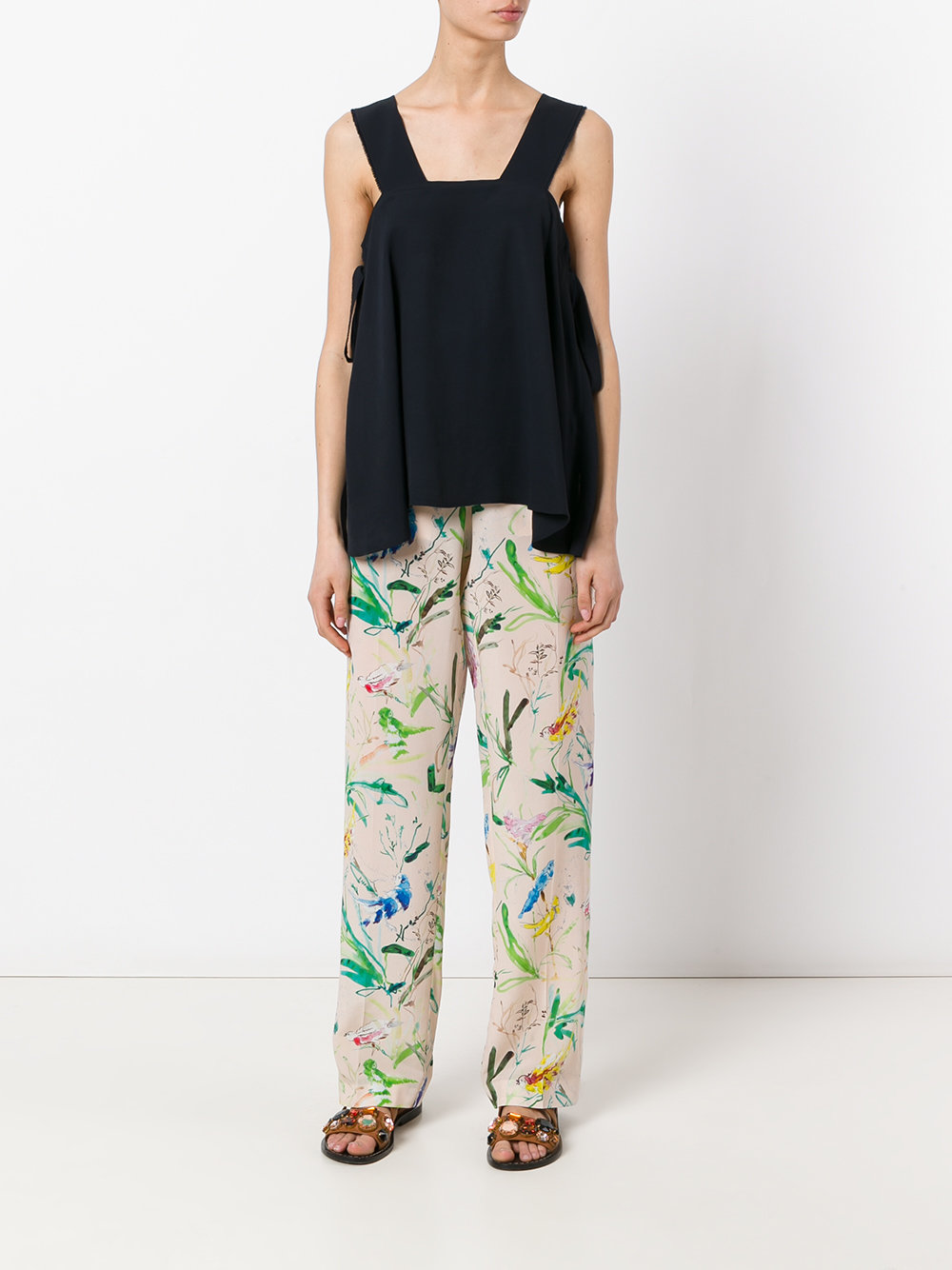 floral print trousers 