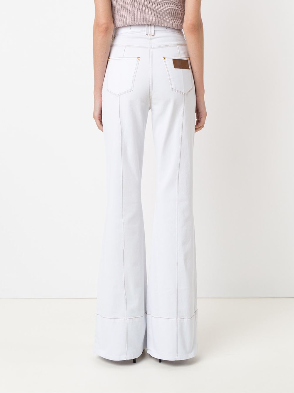 high waist flared jeans