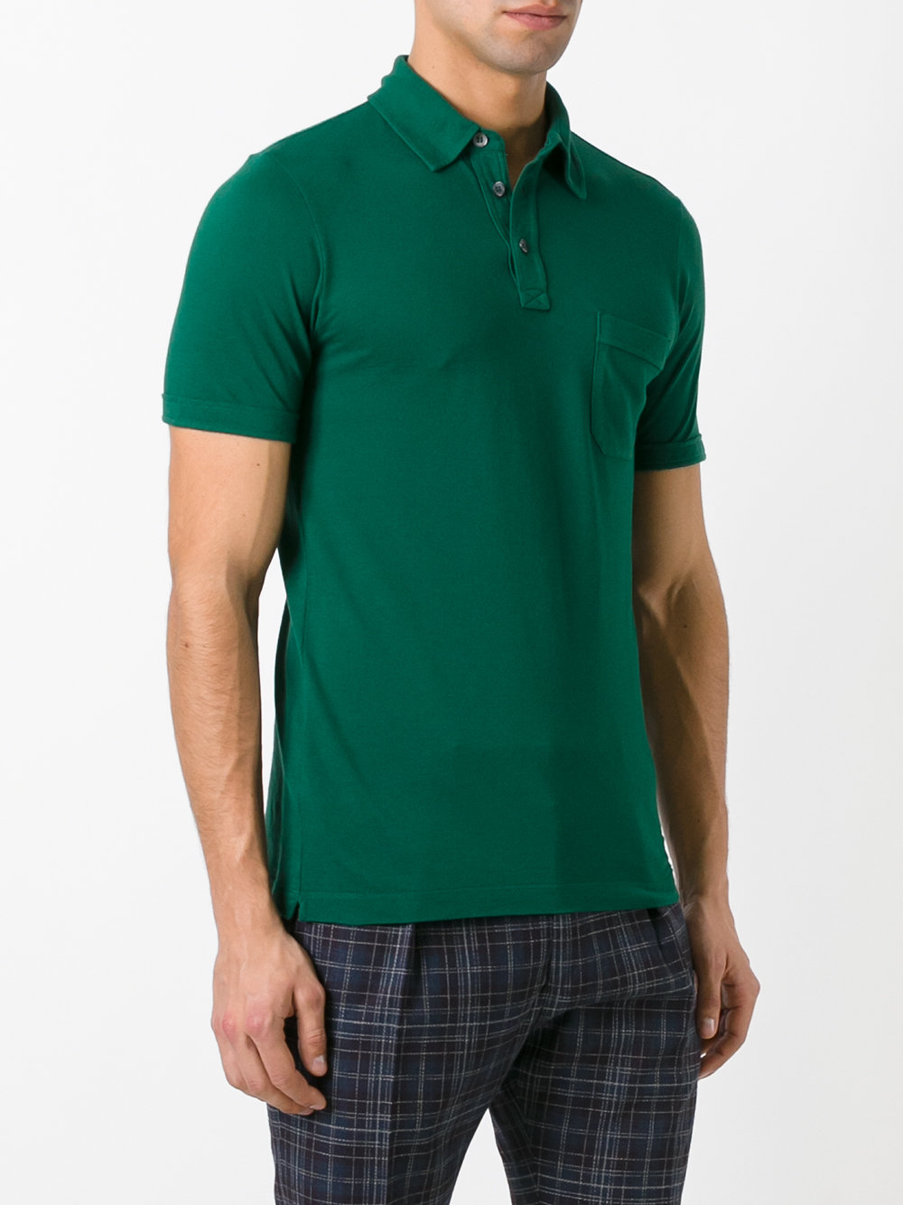chest pocket polo shirt