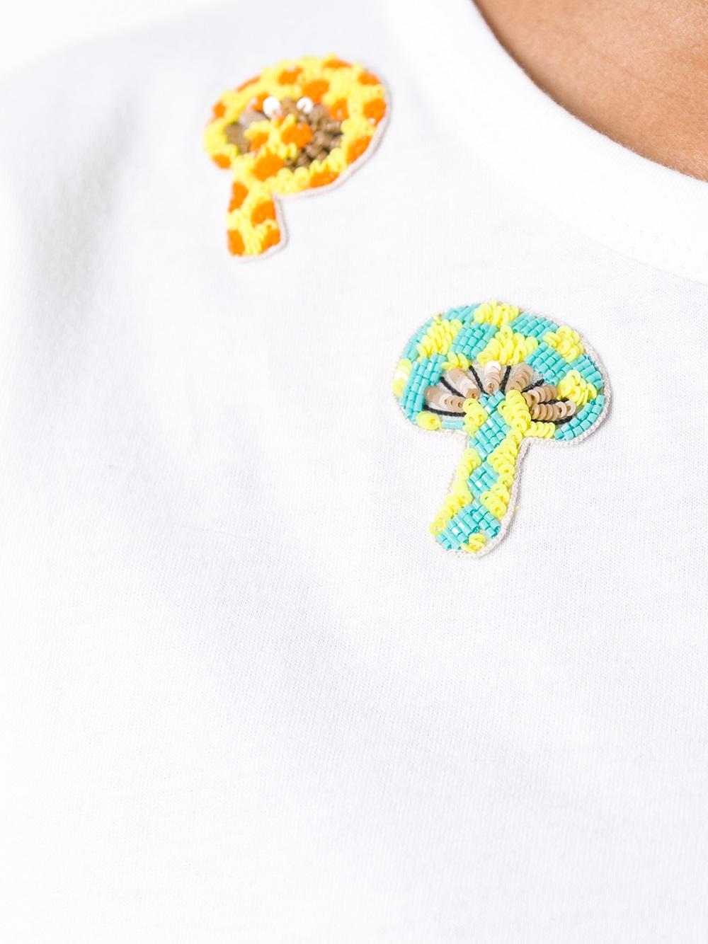 beaded mushroom T-shirt