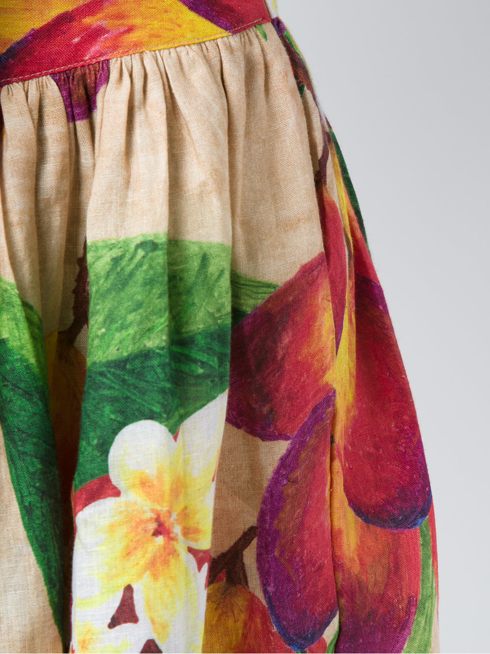 flared midi skirt