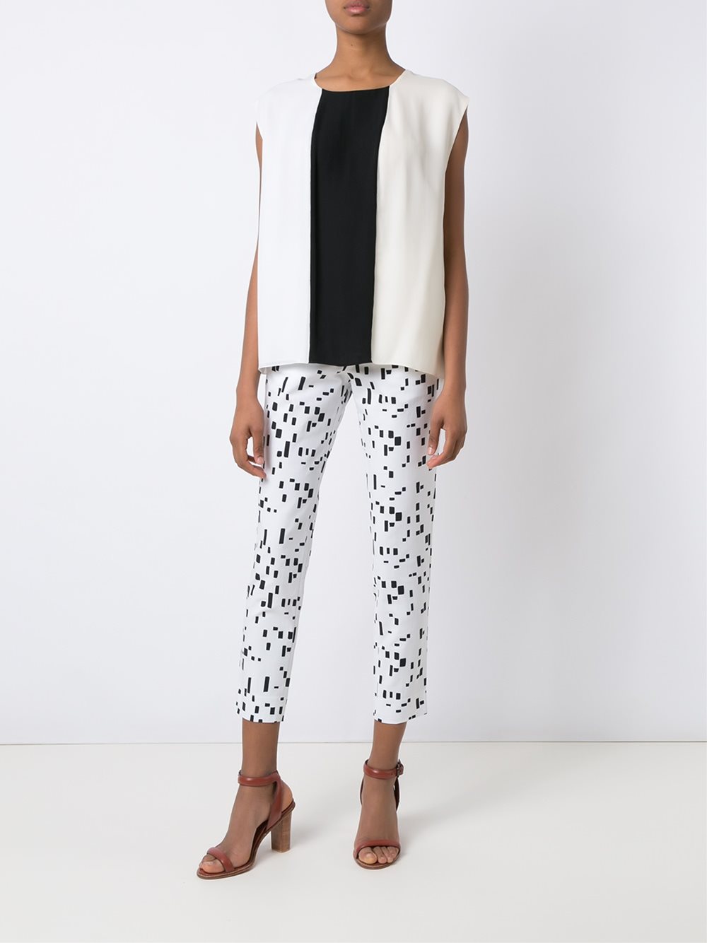 panelled blouse