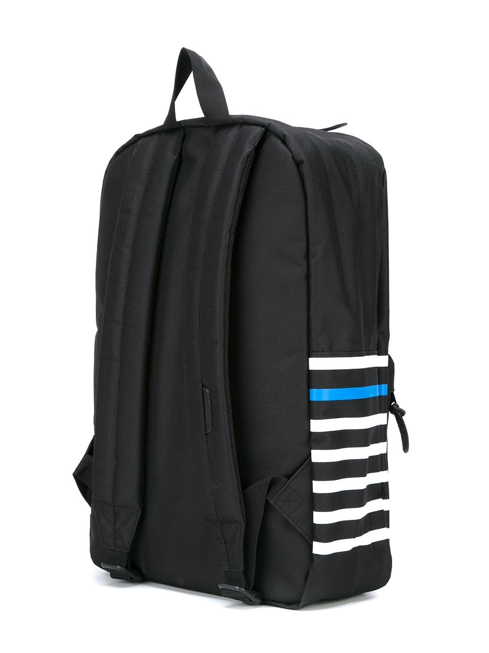 colour block striped backpack