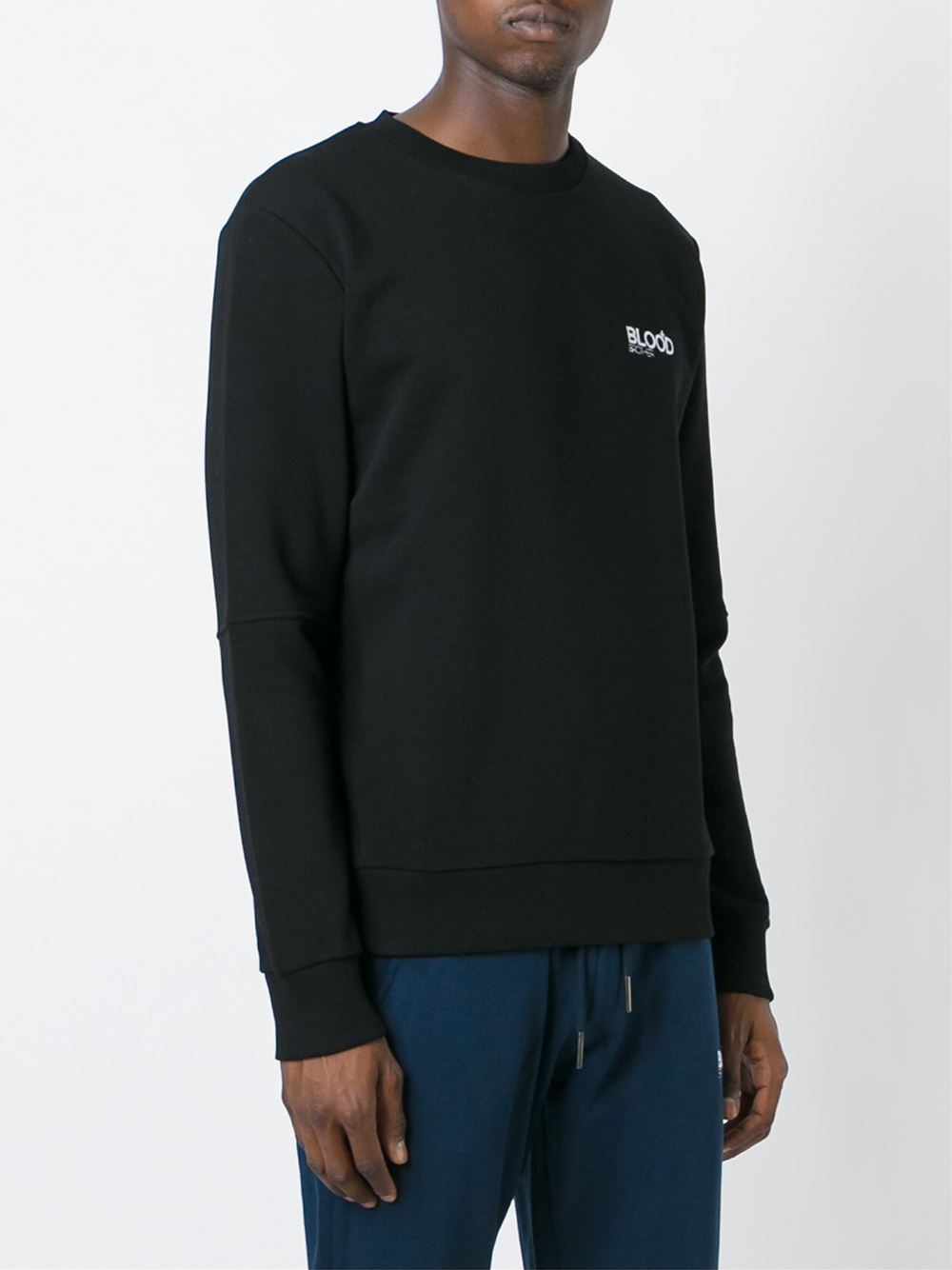 embroidered logo sweater