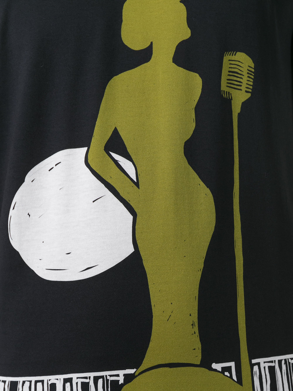 jazz singer print T-shirt
