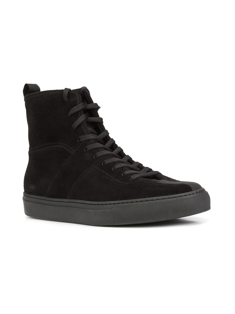 lace-up hi-top sneakers