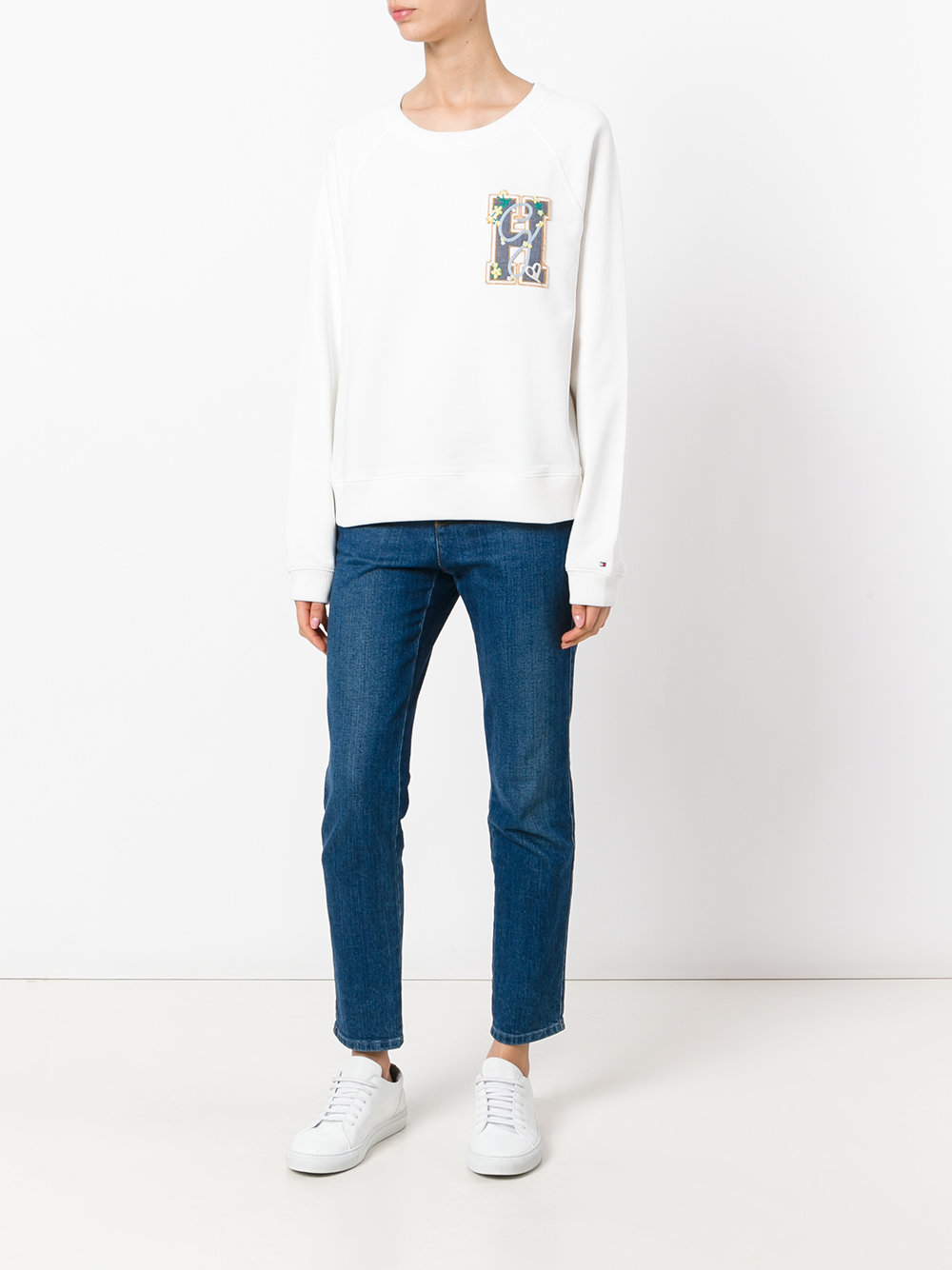 appliqué H sweatshirt