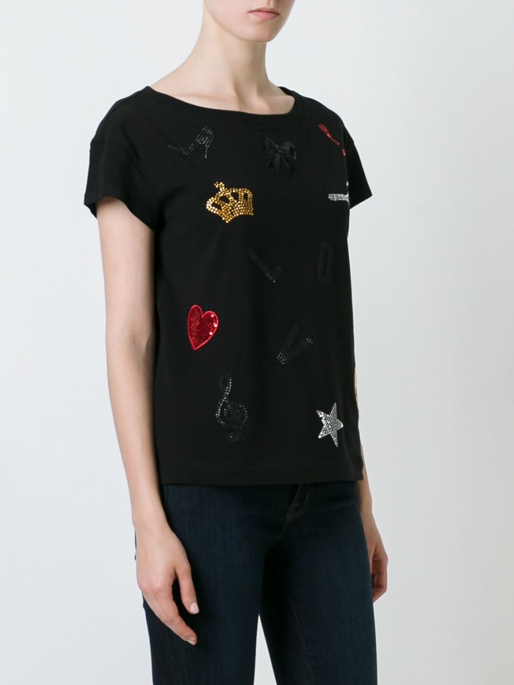 multi stamp T-shirt