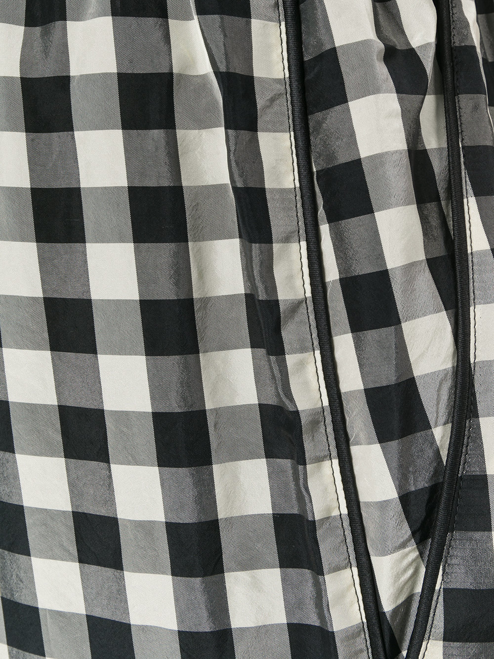 checked loose-fit trousers