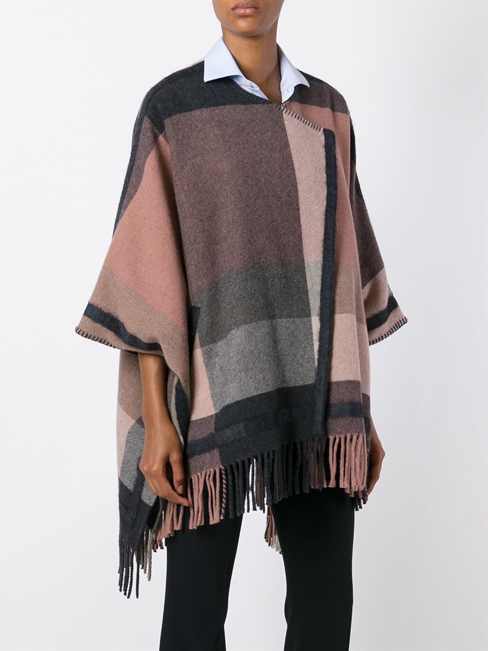 checked cape 