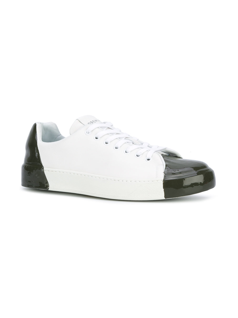 contrast tip sneakers 