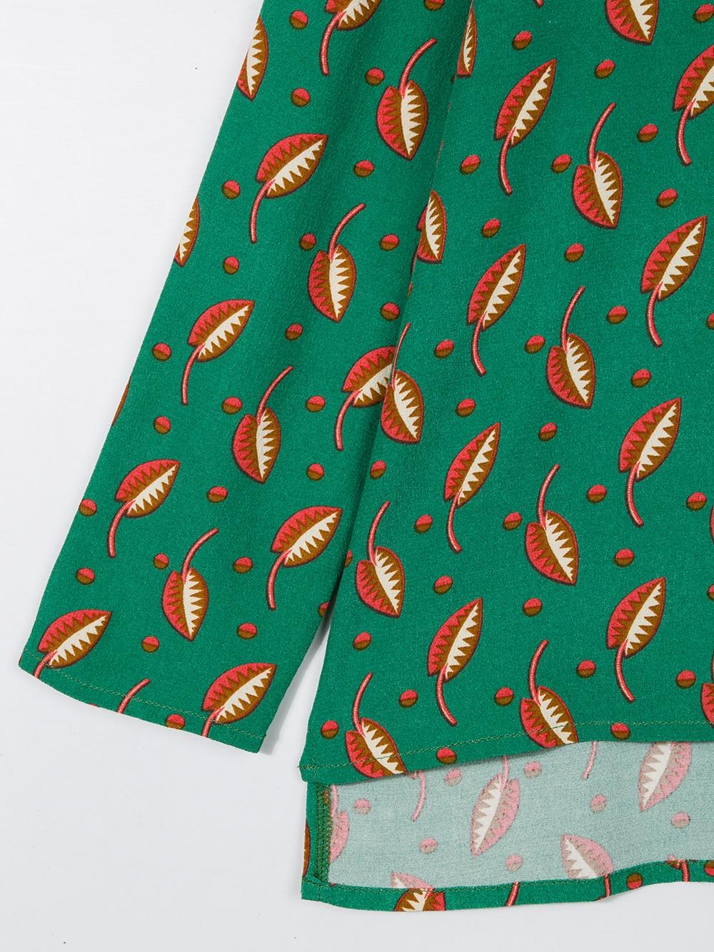 'Geo Leaves' blouse