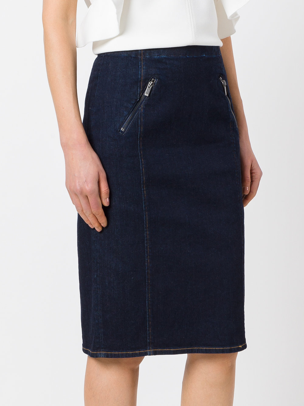 midi straight skirt 