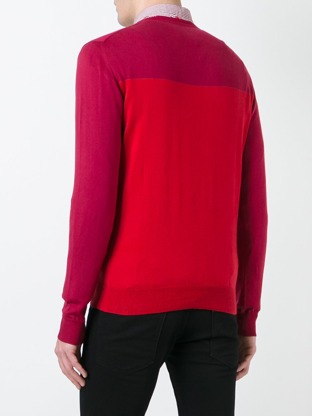 tonal V-neck jumper