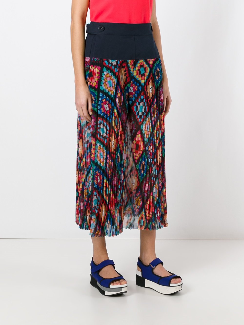 plissé pleated culottes