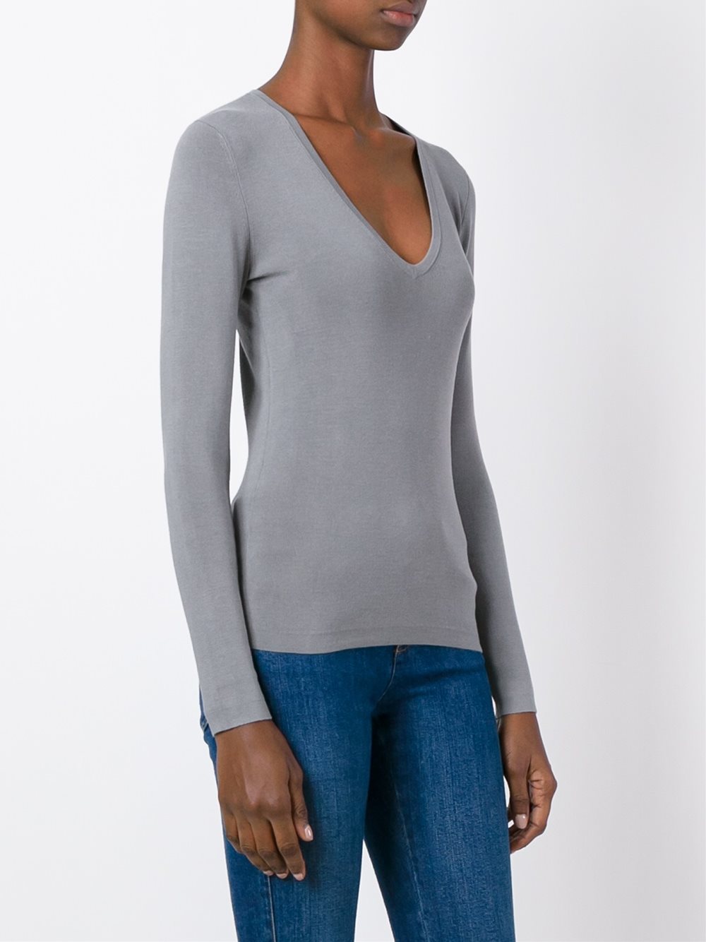 scoop neck jumper 