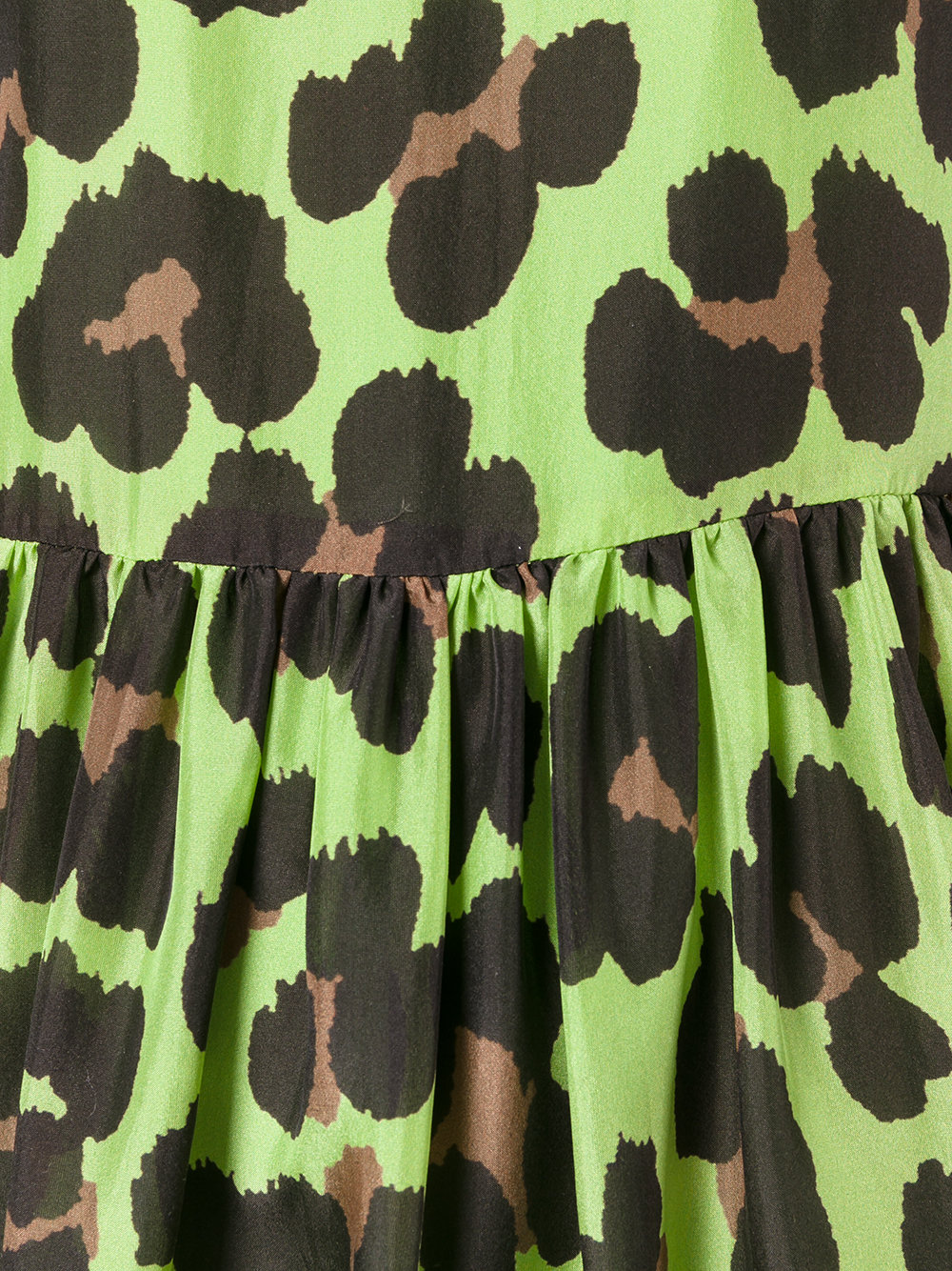 leopard print flared dress