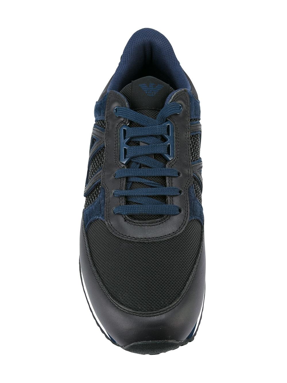 contrast panel sneakers