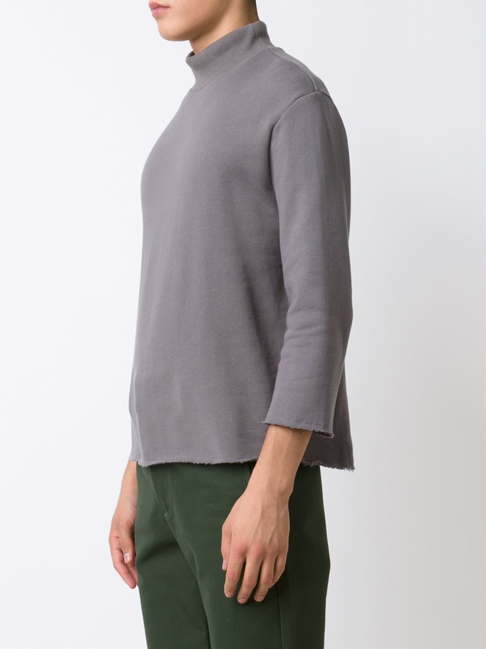 high neck T-shirt