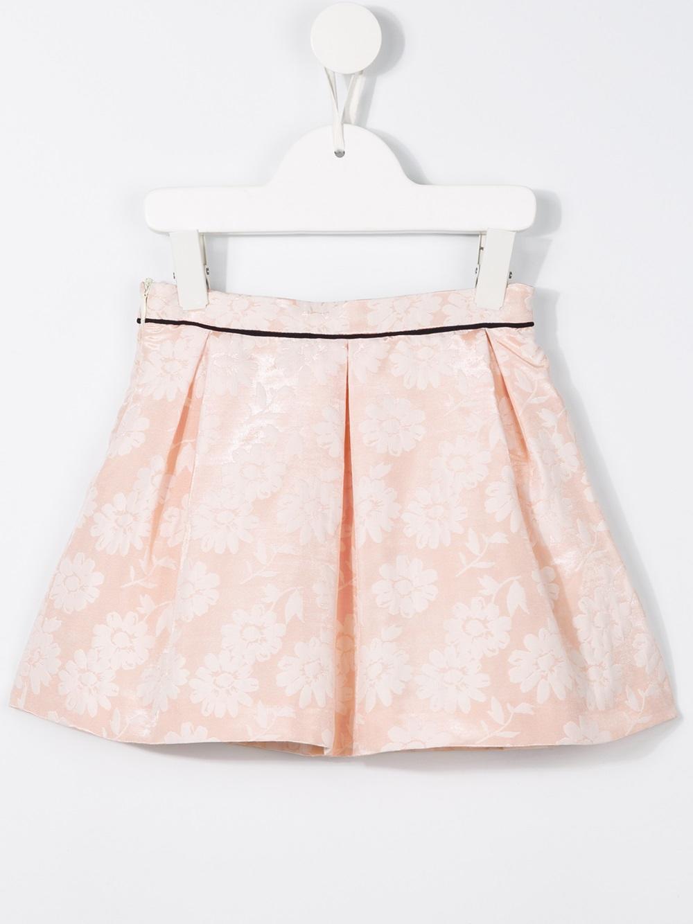 blossom jacquard skirt