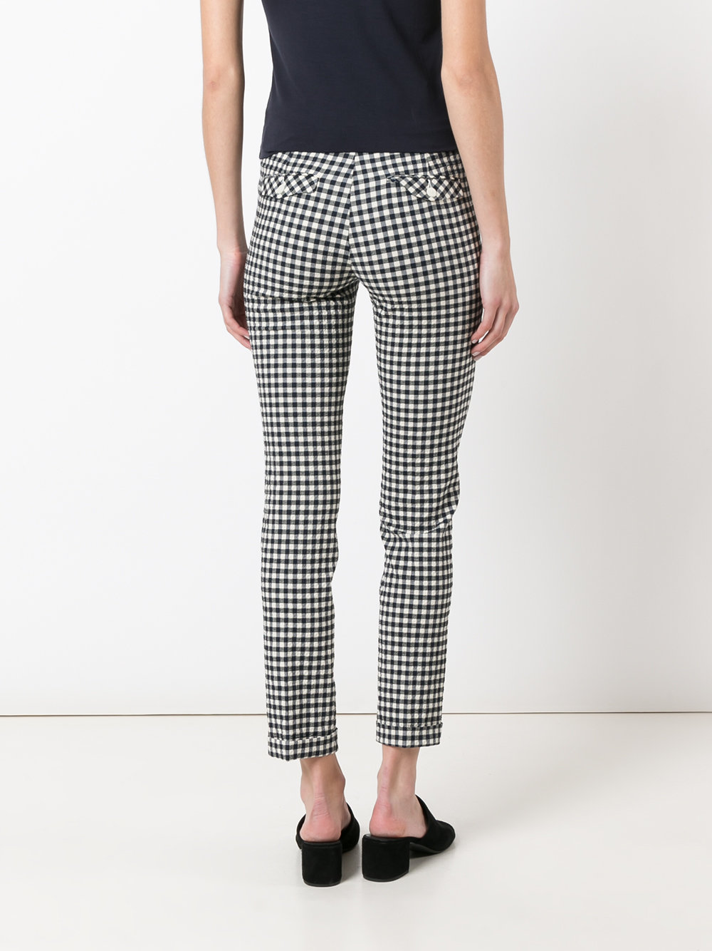 check skinny trousers
