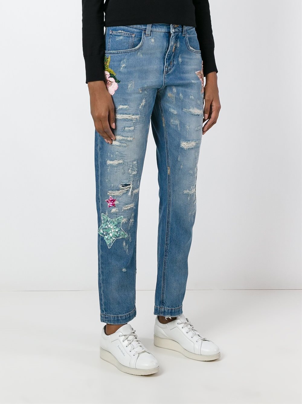 embellished boyfriend jeans 