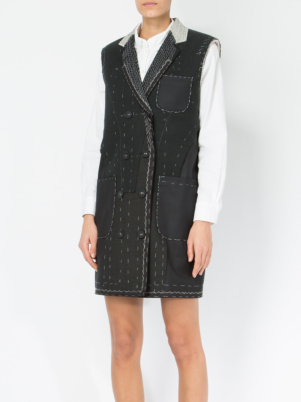 long tack stitch waistcoat