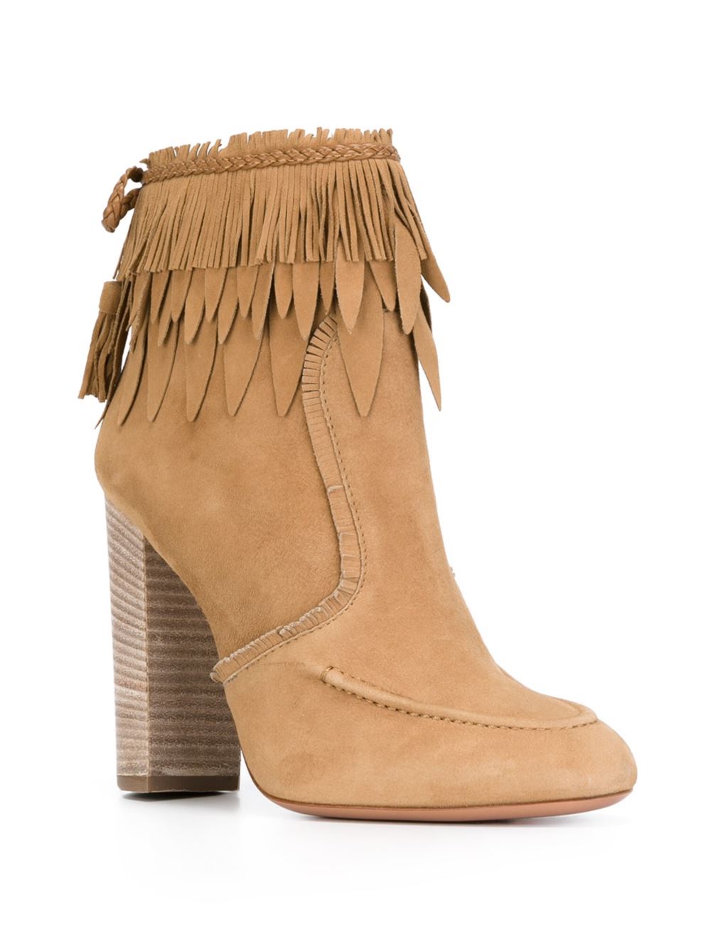 fringed ankle boots