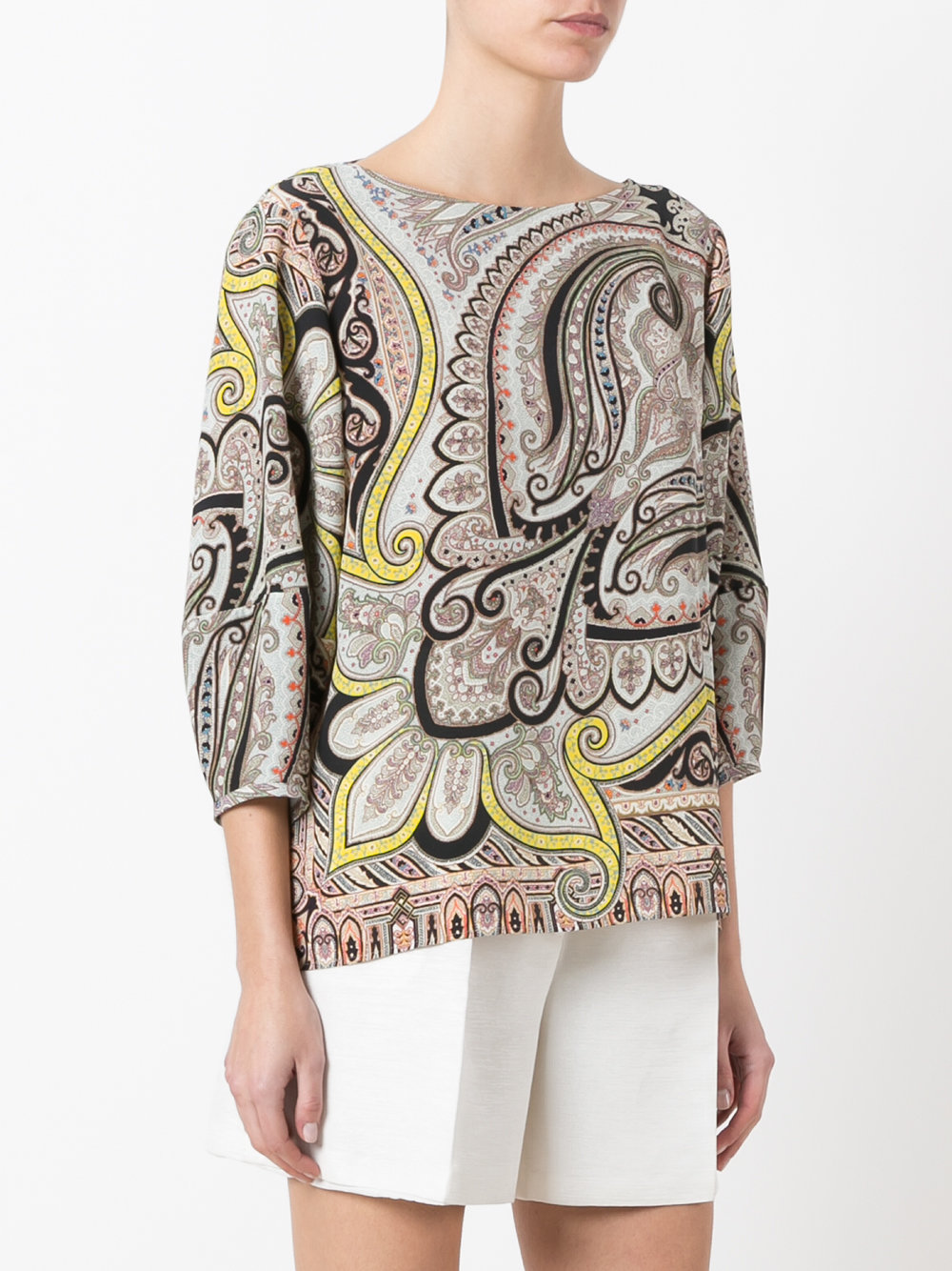 paisley print blouse