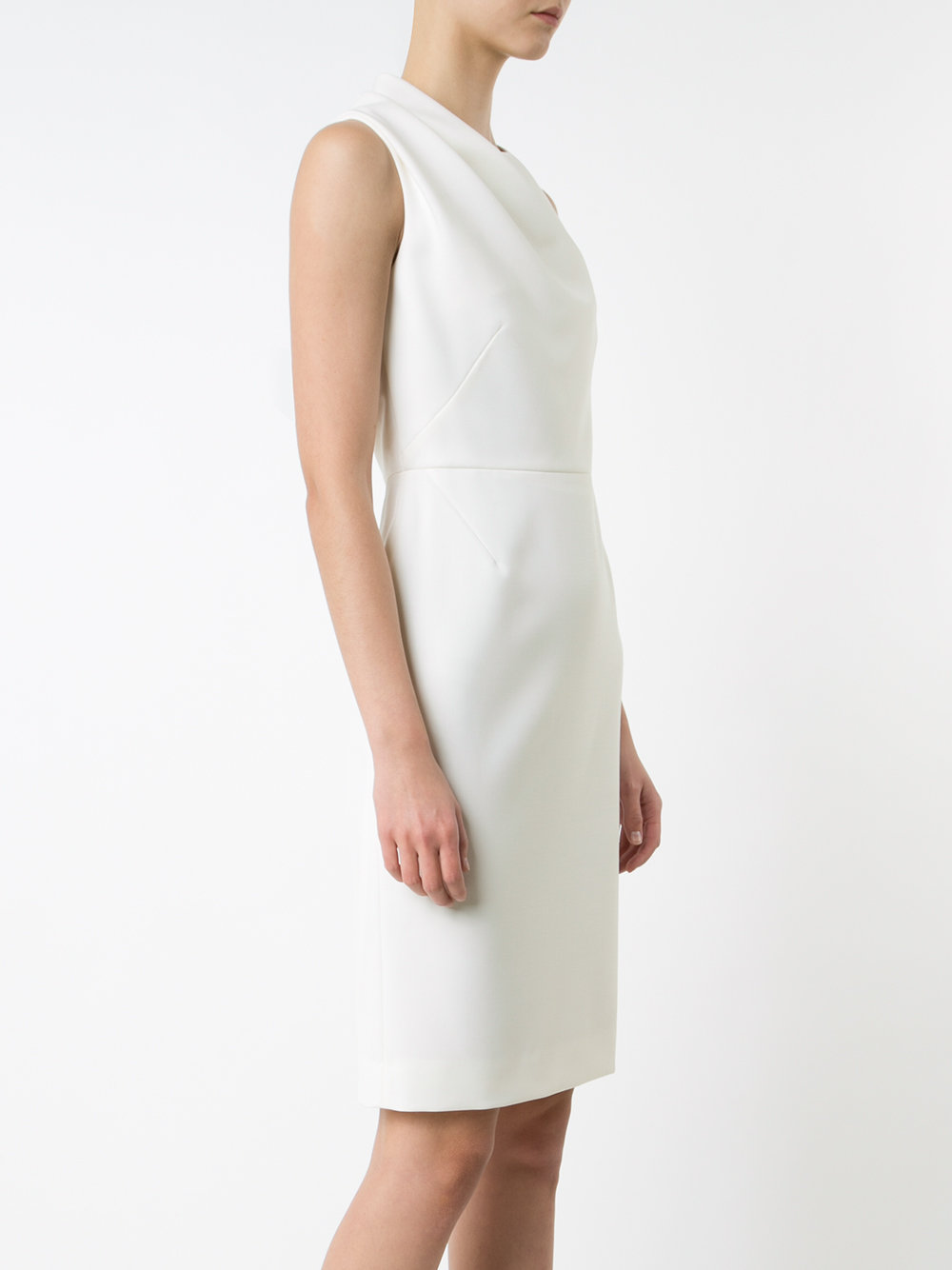 draped shoulder dress