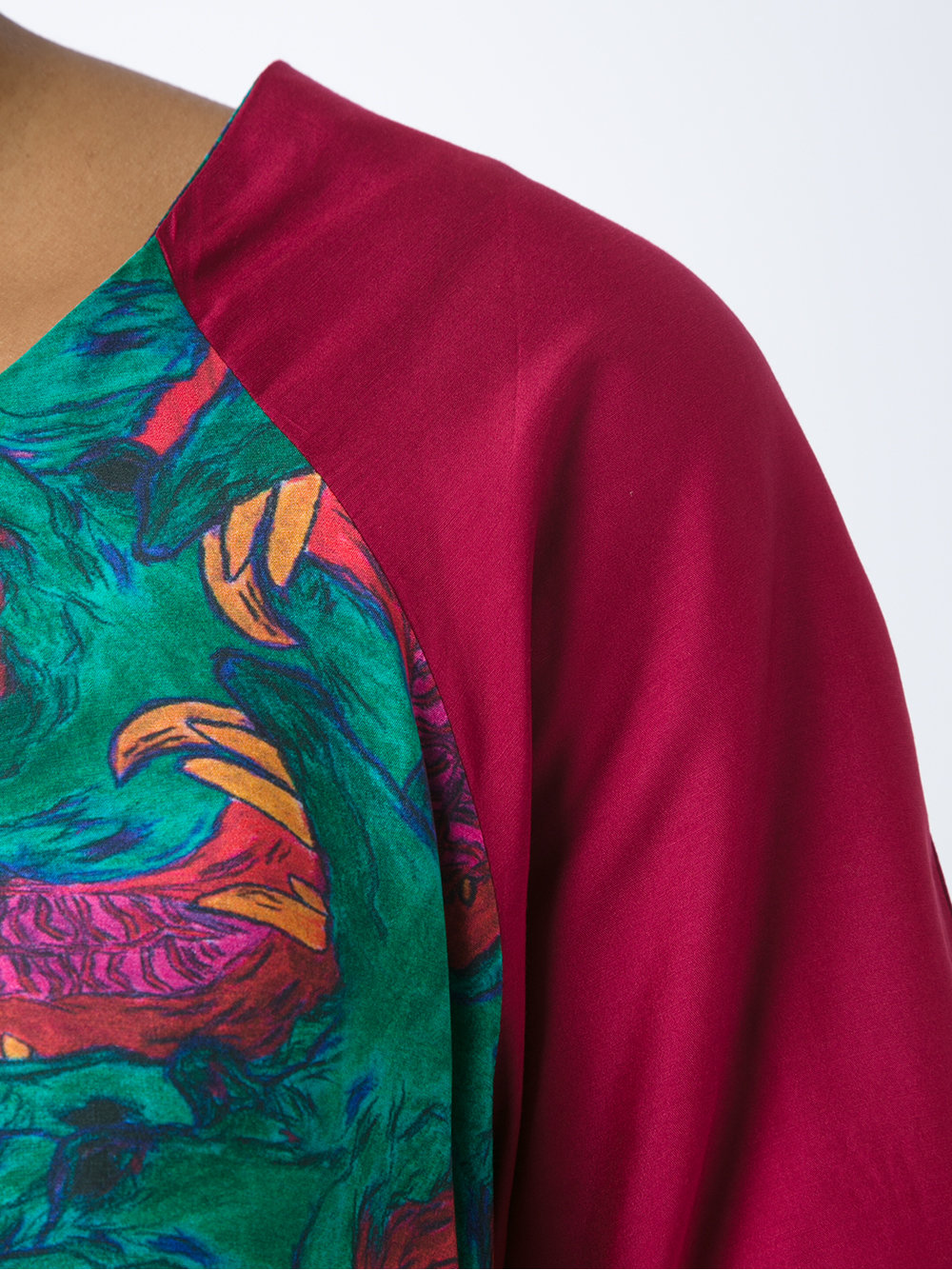 abstract print blouse