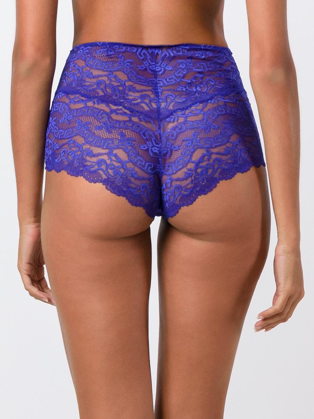 lace high cut briefs