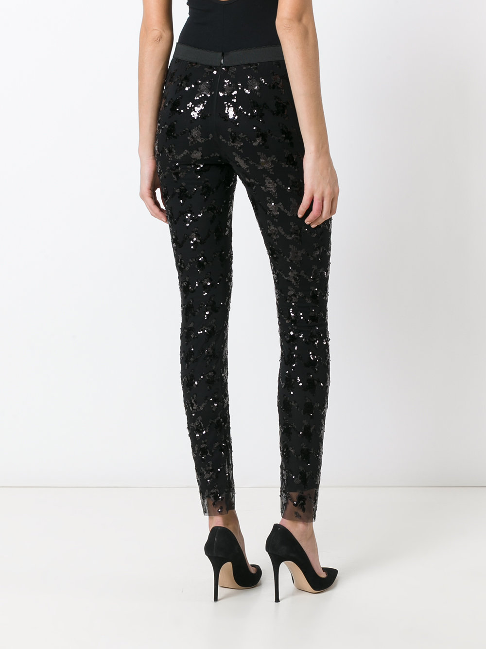sequin skinny trousers