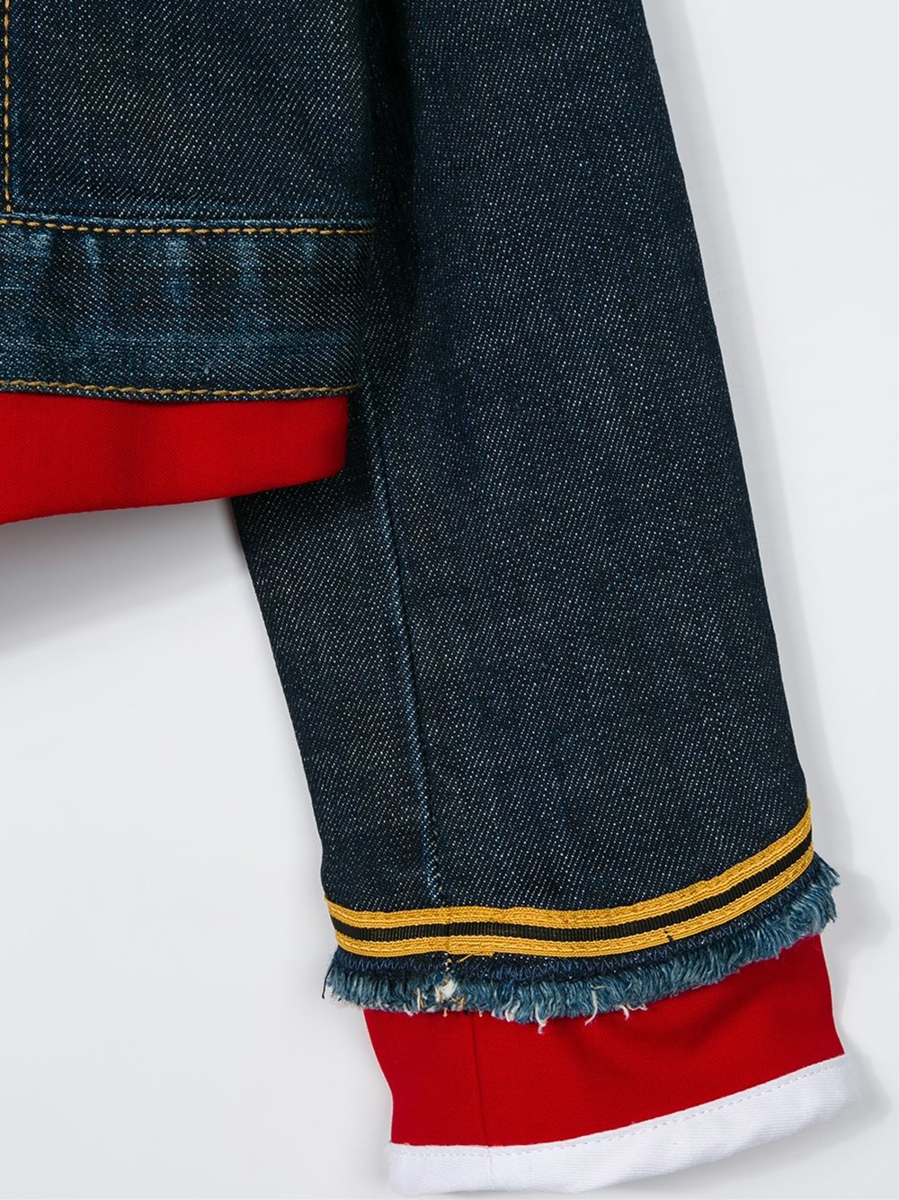 military style denim jacket 