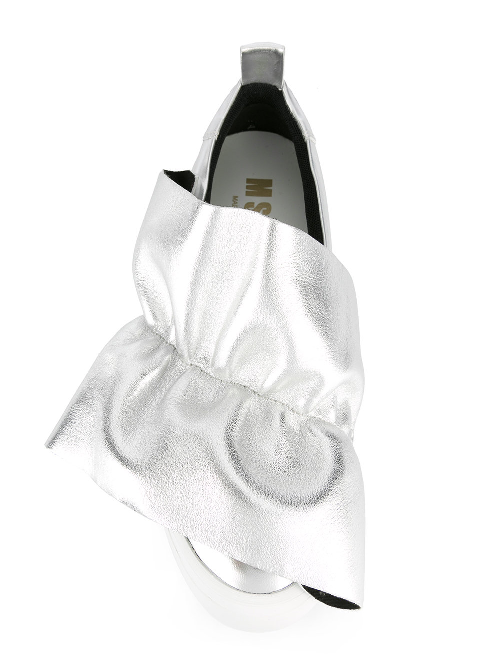draped slip-on sneakers