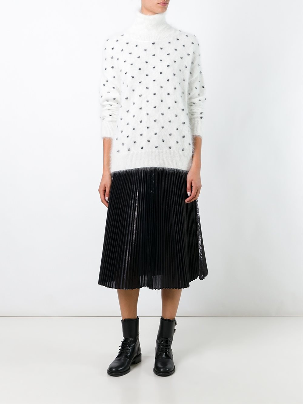 polka dot turtle neck 