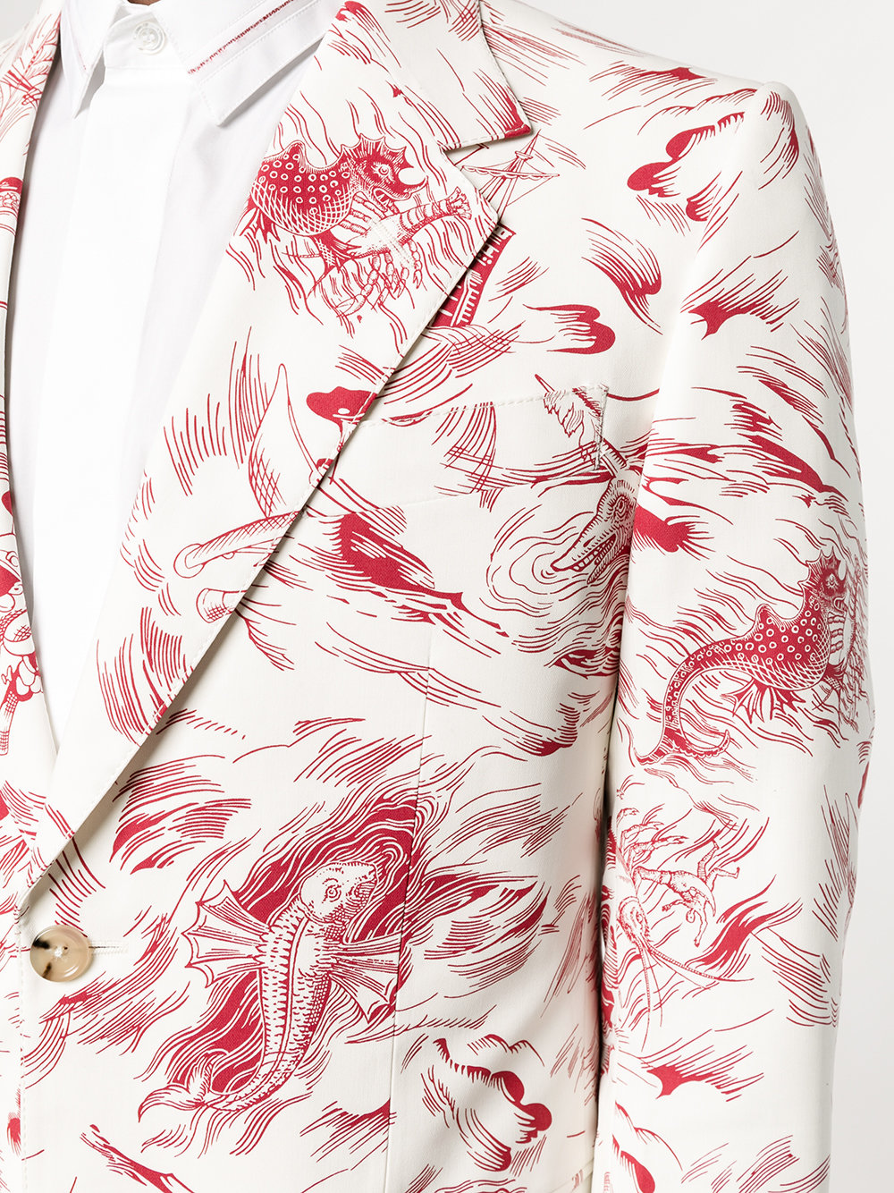 Sea Storm print blazer