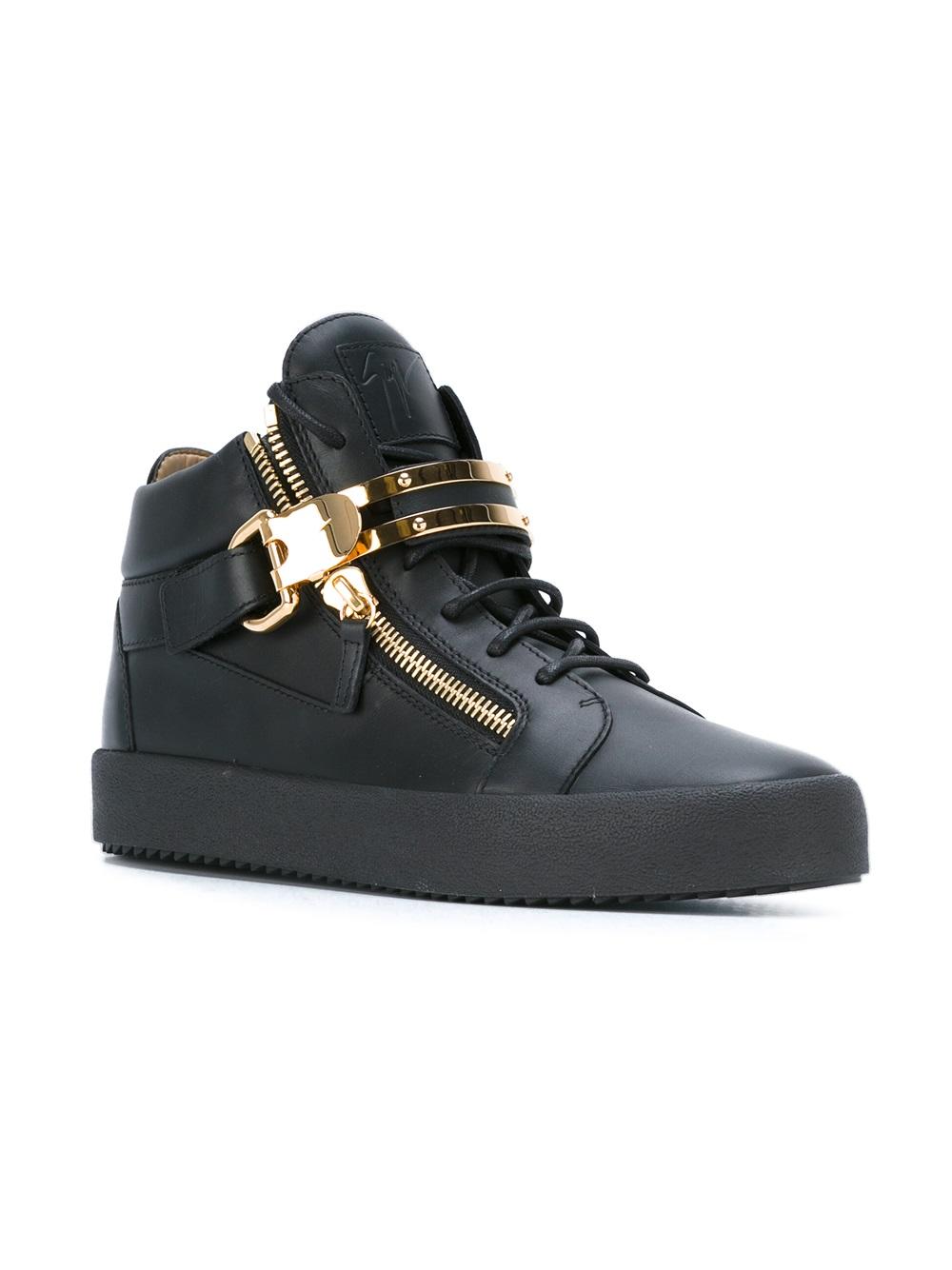 metal strap hi-tops
