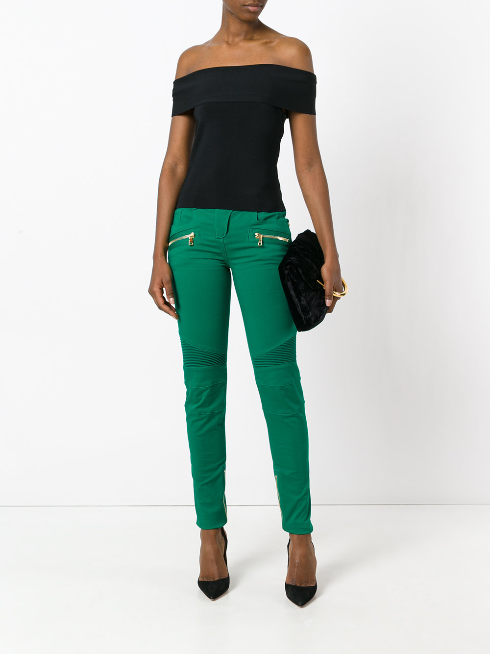 skinny biker trousers