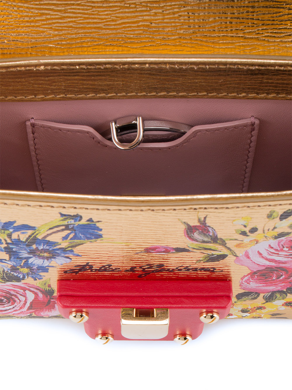 rose painted mini Lucia bag