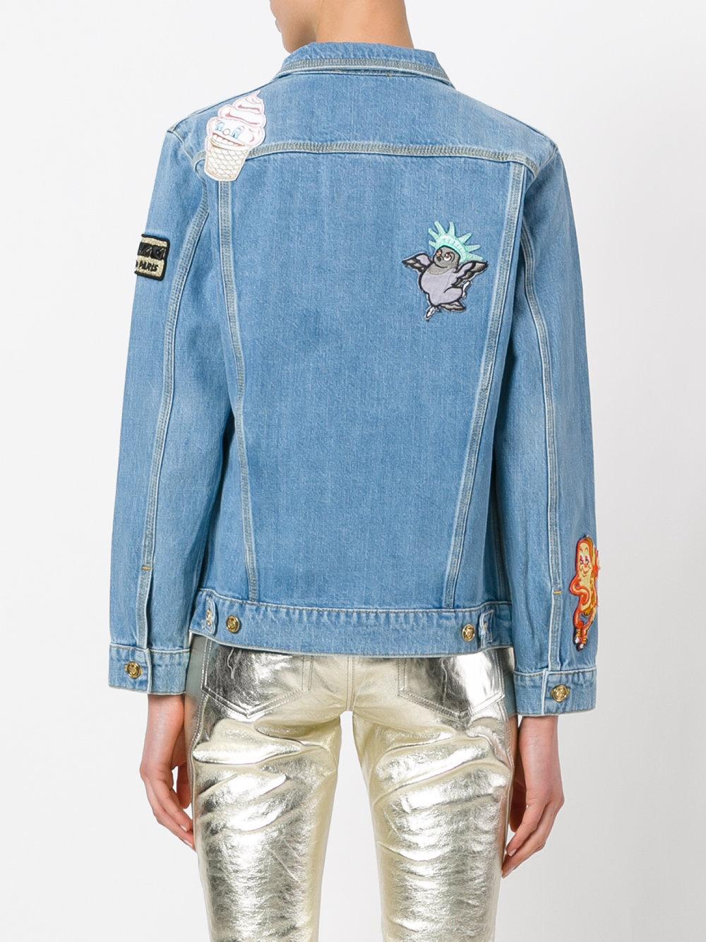 badges denim jacket