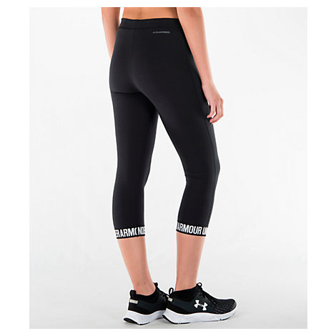 Women's Under Armour Favorite Capri - Wordmark Hem