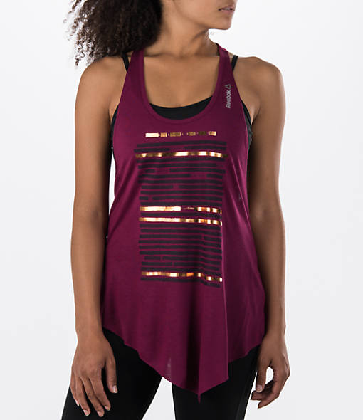 Women's Reebok Dance Asymmetric Tank Top