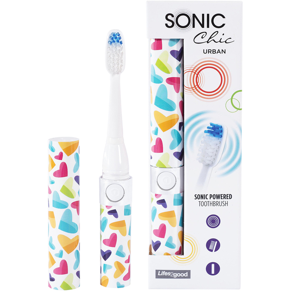 Sonic Chic URBAN Electric Toothbrush - Lovehearts