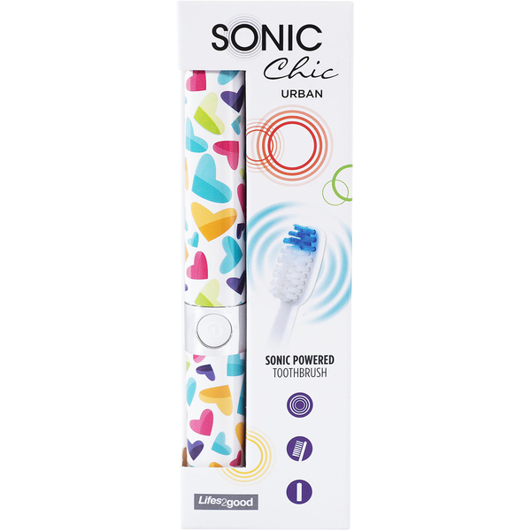 Sonic Chic URBAN Electric Toothbrush - Lovehearts