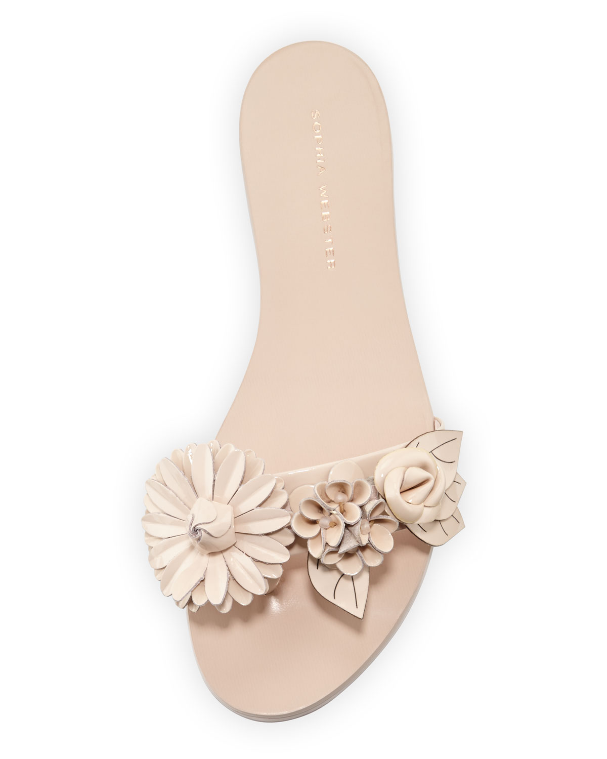 Lilico Floral Slide Sandal, Nude