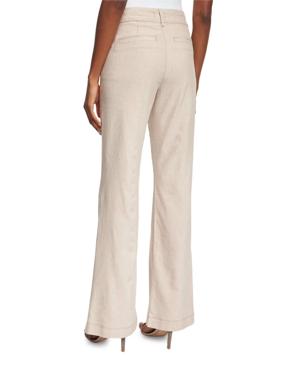 Claire Textured Linen Twill Pants